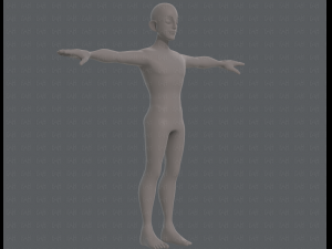 base mesh man character v11 3D मॉडल