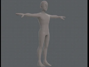 base mesh man character v11 3D Model