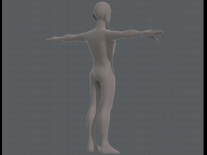 base mesh man character v11 3D मॉडल