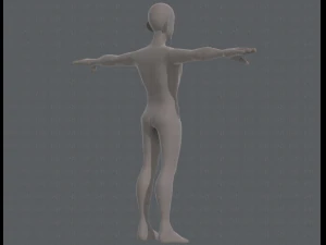 base mesh man character v11 3D Model