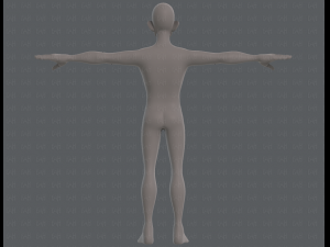 base mesh man character v11 3D मॉडल