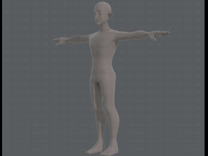base mesh man character v11 3D मॉडल