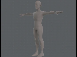 base mesh man character v11 3D Model
