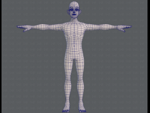 base mesh man character v11 3D मॉडल