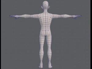 base mesh man character v11 3D Model