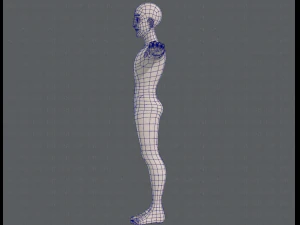 base mesh man character v11 3D Model
