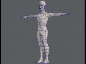 base mesh man character v11 3D मॉडल