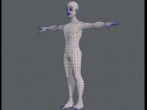 base mesh man character v11 3D Model