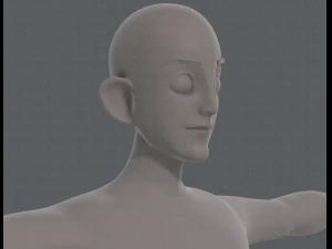 base mesh man character v11 3D Model