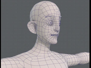 base mesh man character v11 3D Model