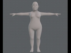 base mesh woman 12 3D Model