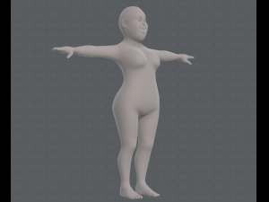 base mesh woman 12 3D 模型