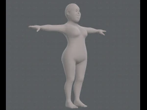 base mesh woman 12 3D Model