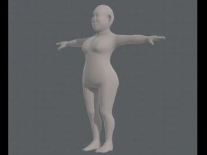 base mesh woman 12 3D Model