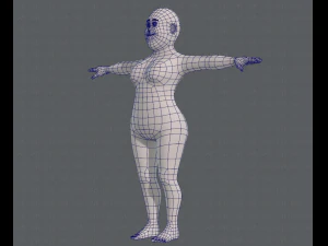 base mesh woman 12 3D Model