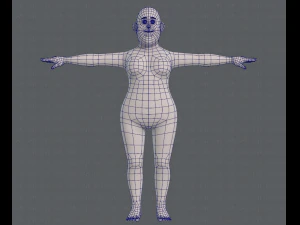 base mesh woman 12 3D Model