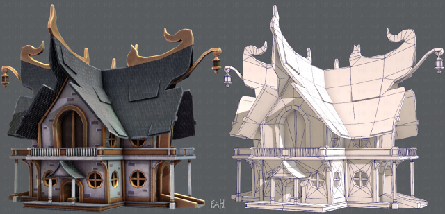 house cartoon v04 3D Model .c4d .max .obj .3ds .fbx .stl .blend 