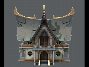 house cartoon v04 3D Model