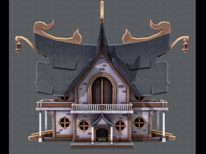 house cartoon v04 3D Model
