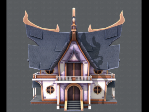 house cartoon v04 3D Model