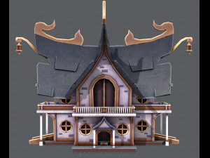 house cartoon v04 3D Model