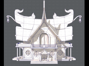 house cartoon v04 3D Model