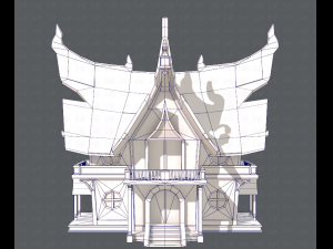 house cartoon v04 3D Model