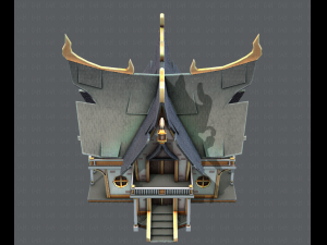 house cartoon v04 3D Model