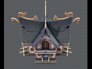 house cartoon v04 3D Model