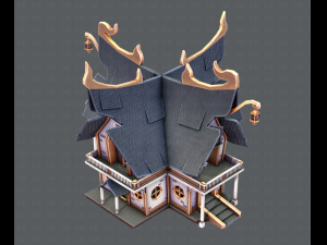 house cartoon v04 3D Model