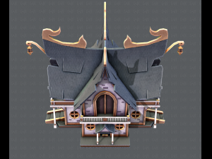 house cartoon v04 3D Model