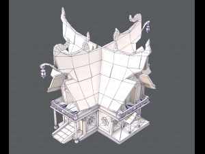 house cartoon v04 3D Model