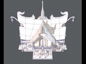 house cartoon v04 3D Model