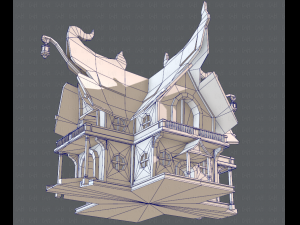 house cartoon v04 3D Model