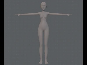 base mesh woman 13 3D Model