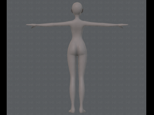 base mesh woman 13 3D Модель