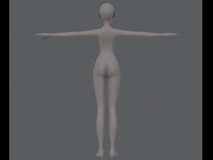 base mesh woman 13 3D Model