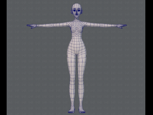 base mesh woman 13 3D Модель