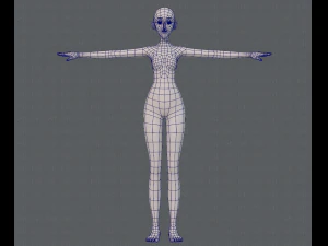 base mesh woman 13 3D Model
