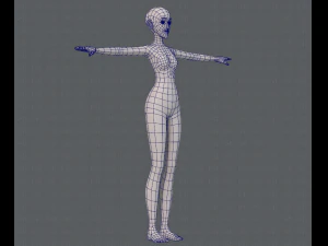 base mesh woman 13 3D Model