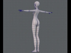 base mesh woman 13 3D Model