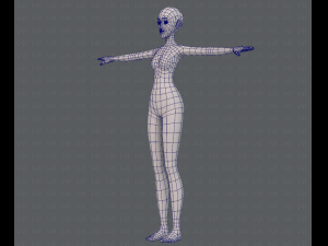 base mesh woman 13 3D Модель