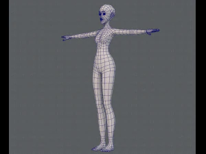 base mesh woman 13 3D Model