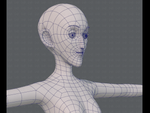 base mesh woman 13 3D Модель