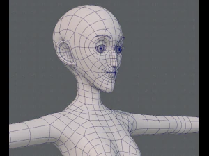 base mesh woman 13 3D Model