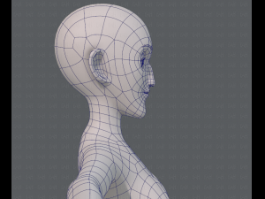 base mesh woman 13 3D Модель