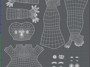 base mesh woman 13 3D Model