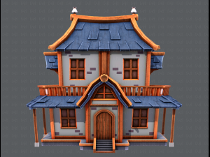 house cartoon v05 3Dモデル