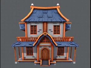 house cartoon v05 3D Model