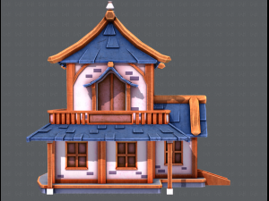 house cartoon v05 3Dモデル